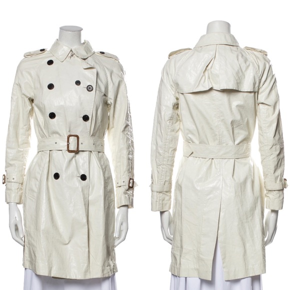 3.1 Phillip Lim | Coated Linen Trench Coat in Cream 10 - Picture 15 of 15